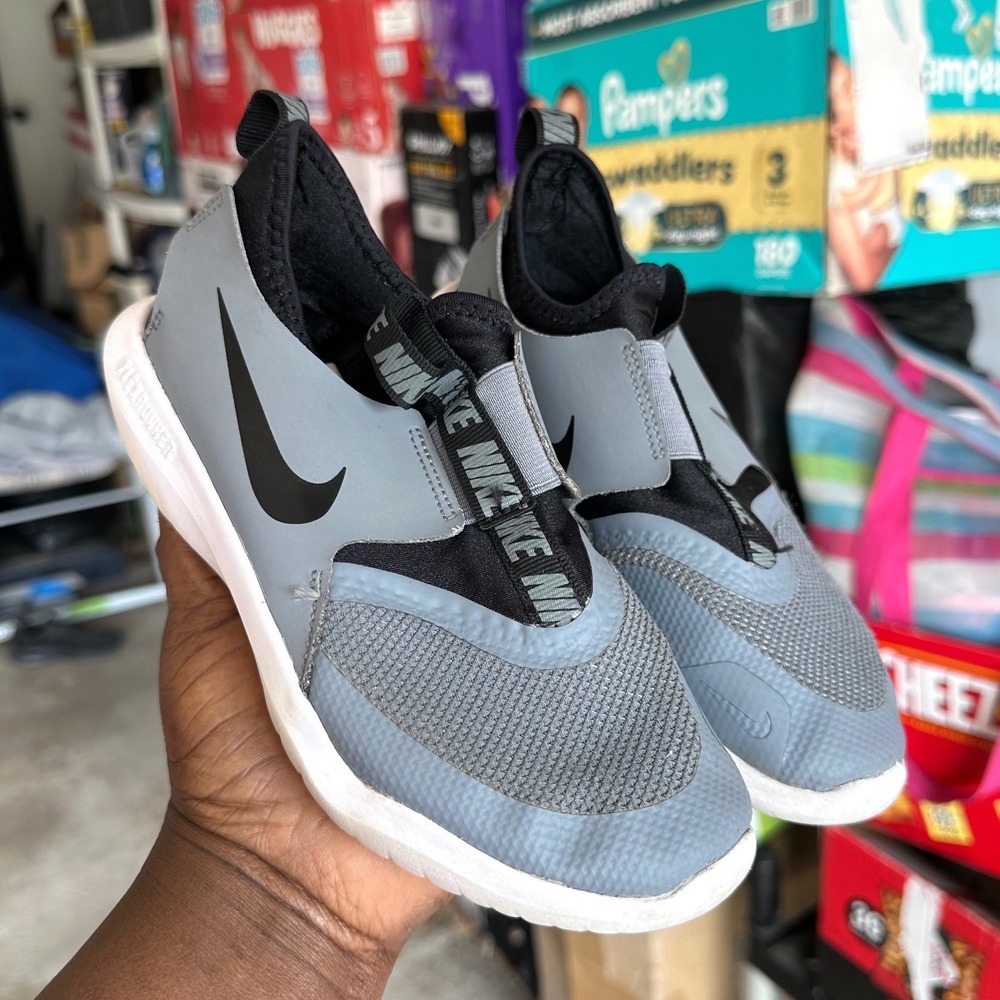 Nike Flex Runner Little Kids Sneakers Size 2Y Gray Shoes - Picture 12 of 13